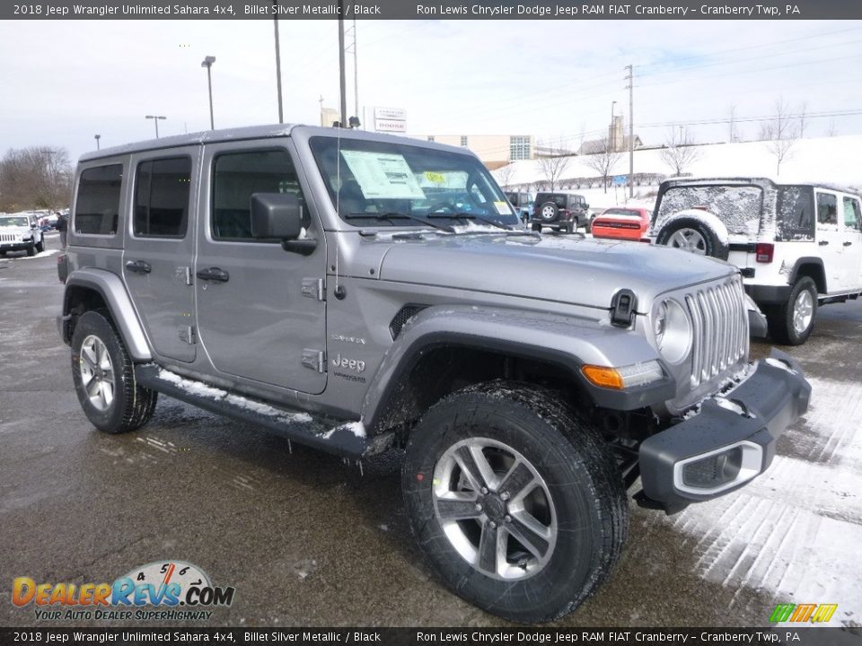 2018 Jeep Wrangler Unlimited Sahara 4x4 Billet Silver Metallic / Black Photo #7