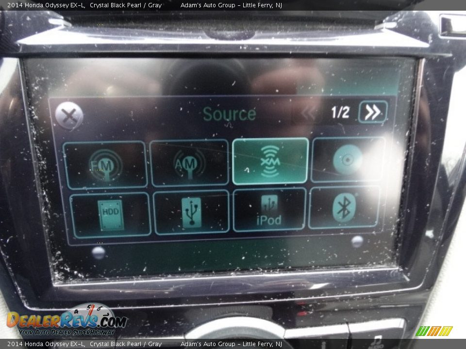2014 Honda Odyssey EX-L Crystal Black Pearl / Gray Photo #22