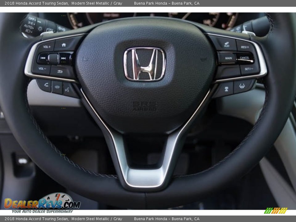 2018 Honda Accord Touring Sedan Modern Steel Metallic / Gray Photo #23