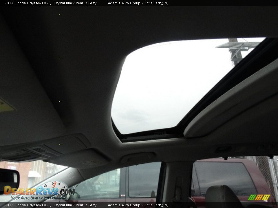 2014 Honda Odyssey EX-L Crystal Black Pearl / Gray Photo #23