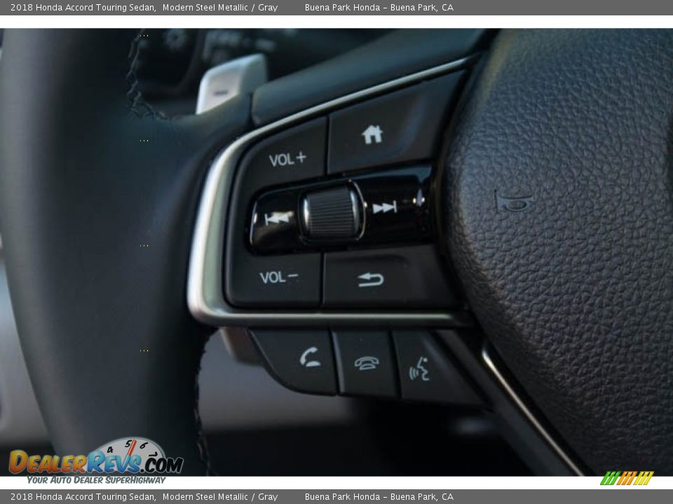 2018 Honda Accord Touring Sedan Modern Steel Metallic / Gray Photo #24