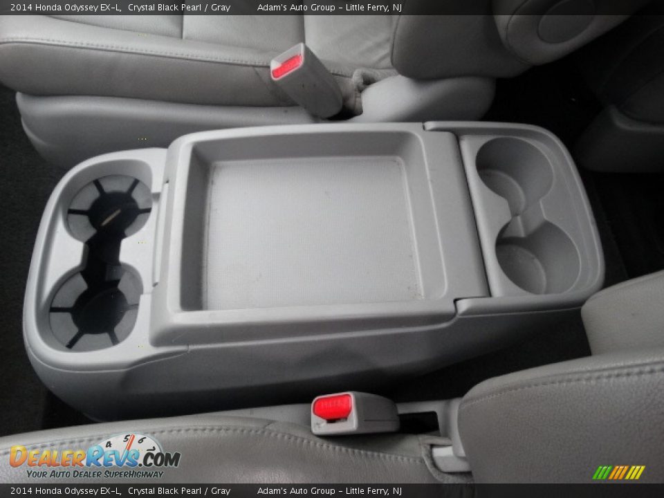 2014 Honda Odyssey EX-L Crystal Black Pearl / Gray Photo #24