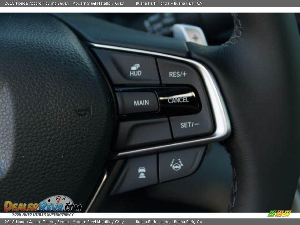 2018 Honda Accord Touring Sedan Modern Steel Metallic / Gray Photo #25