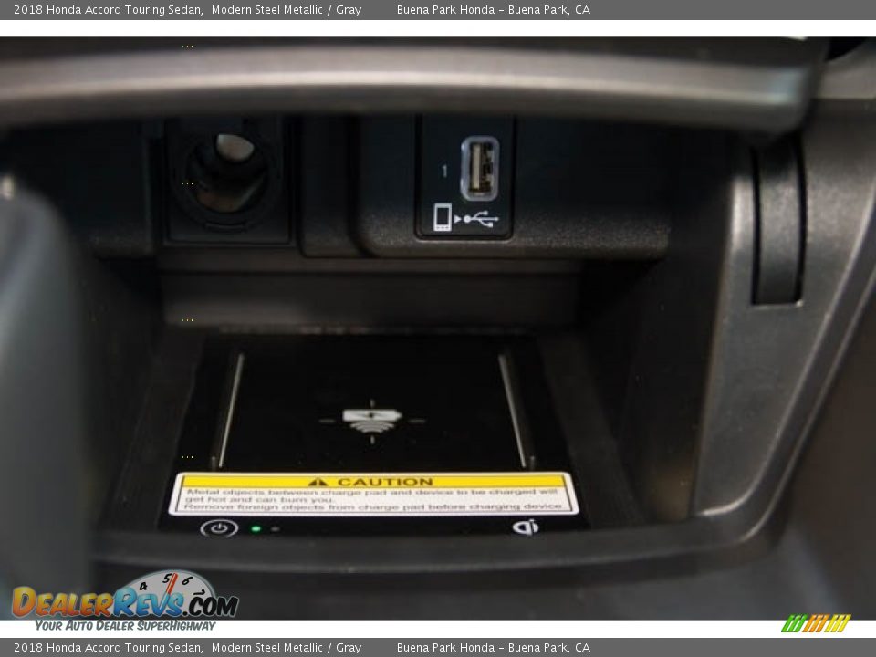 2018 Honda Accord Touring Sedan Modern Steel Metallic / Gray Photo #26
