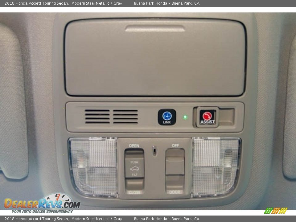 2018 Honda Accord Touring Sedan Modern Steel Metallic / Gray Photo #27