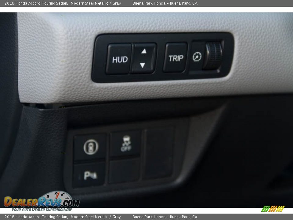 2018 Honda Accord Touring Sedan Modern Steel Metallic / Gray Photo #28