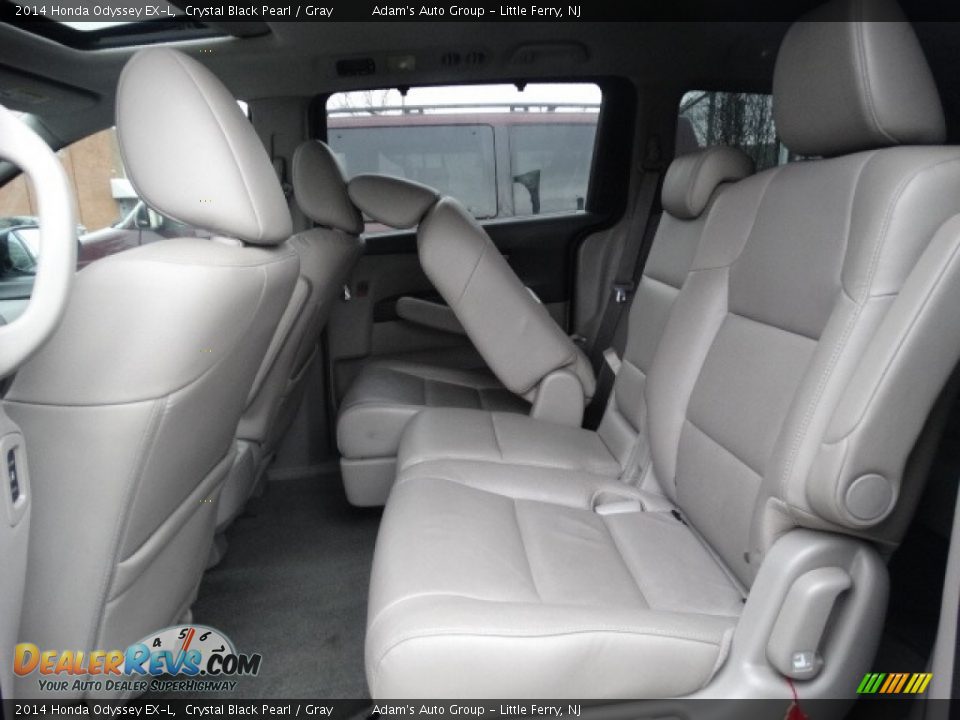 2014 Honda Odyssey EX-L Crystal Black Pearl / Gray Photo #29