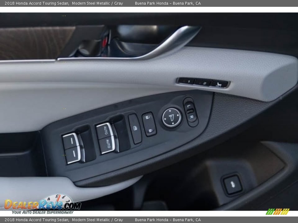 2018 Honda Accord Touring Sedan Modern Steel Metallic / Gray Photo #36