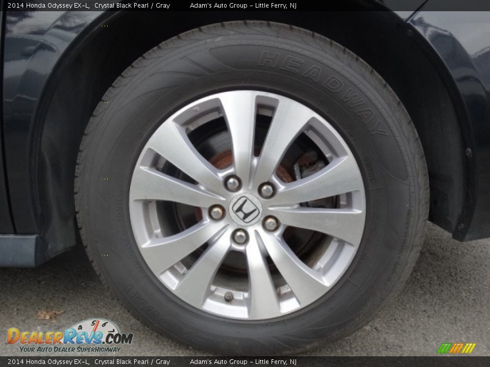 2014 Honda Odyssey EX-L Crystal Black Pearl / Gray Photo #35