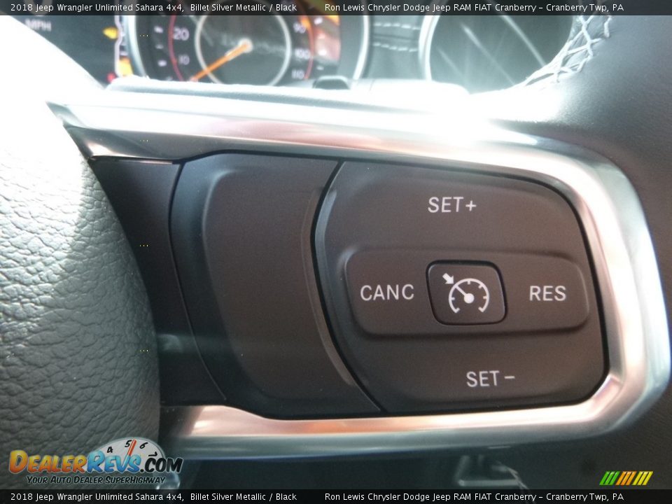 2018 Jeep Wrangler Unlimited Sahara 4x4 Billet Silver Metallic / Black Photo #19