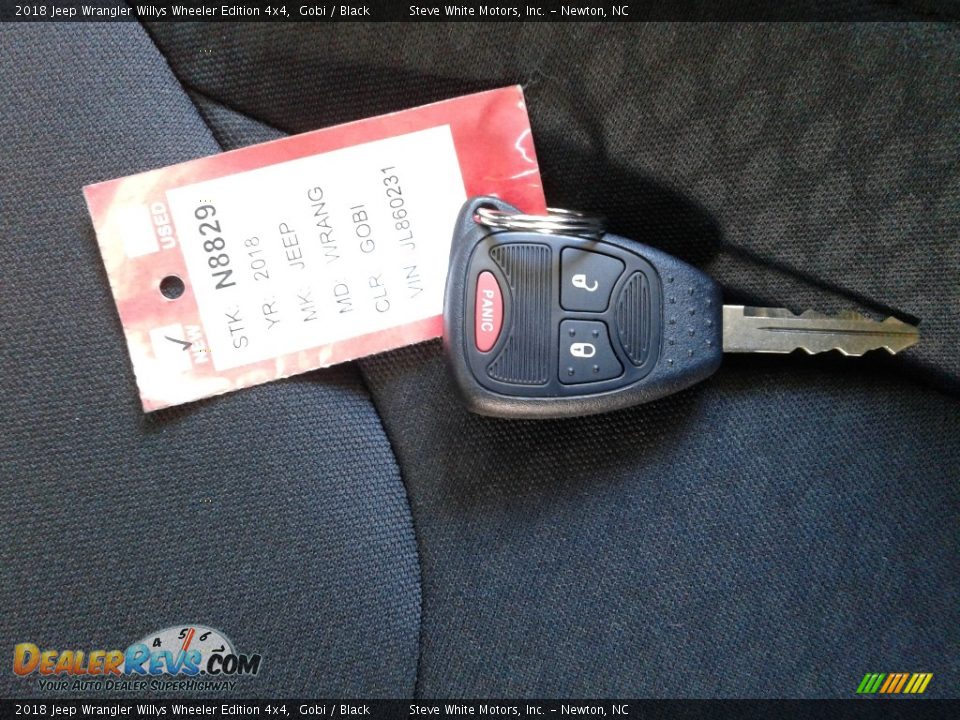2018 Jeep Wrangler Willys Wheeler Edition 4x4 Gobi / Black Photo #23