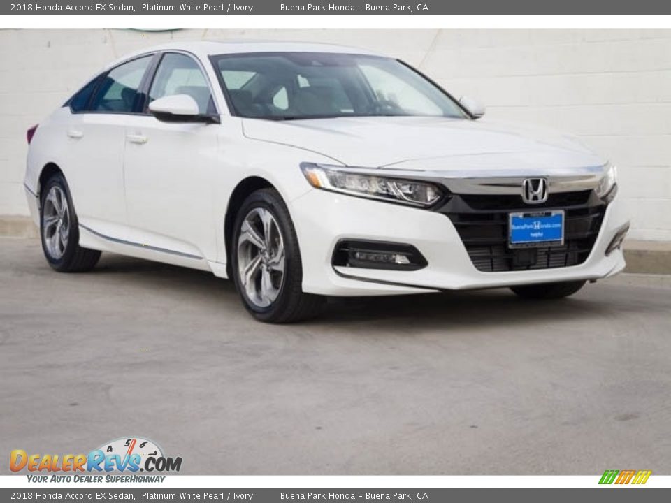 2018 Honda Accord EX Sedan Platinum White Pearl / Ivory Photo #1