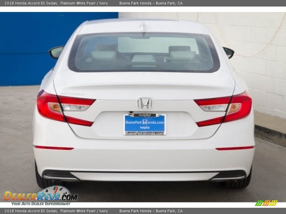 2018 Honda Accord EX Sedan Platinum White Pearl / Ivory Photo #6