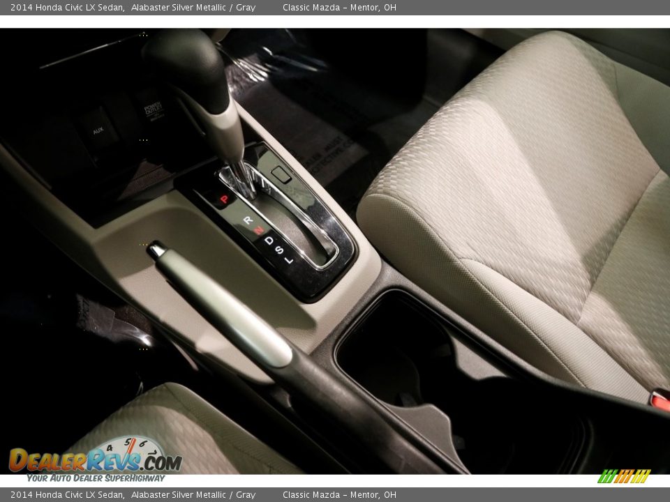 2014 Honda Civic LX Sedan Alabaster Silver Metallic / Gray Photo #14