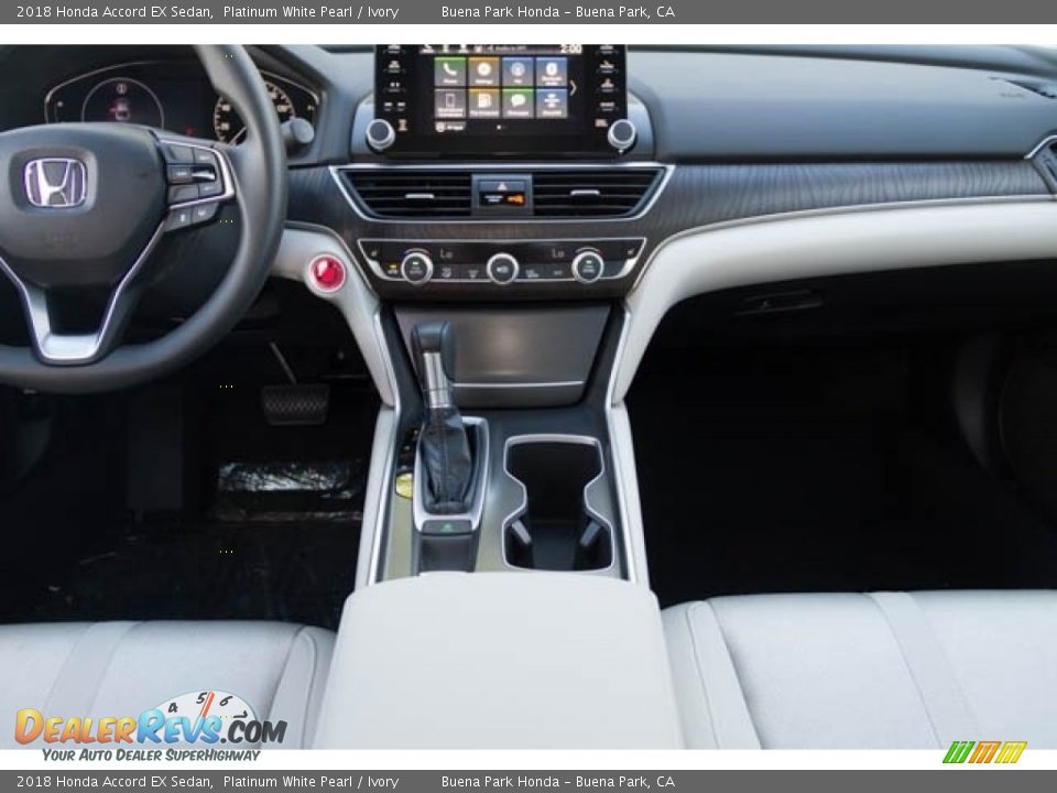 2018 Honda Accord EX Sedan Platinum White Pearl / Ivory Photo #22