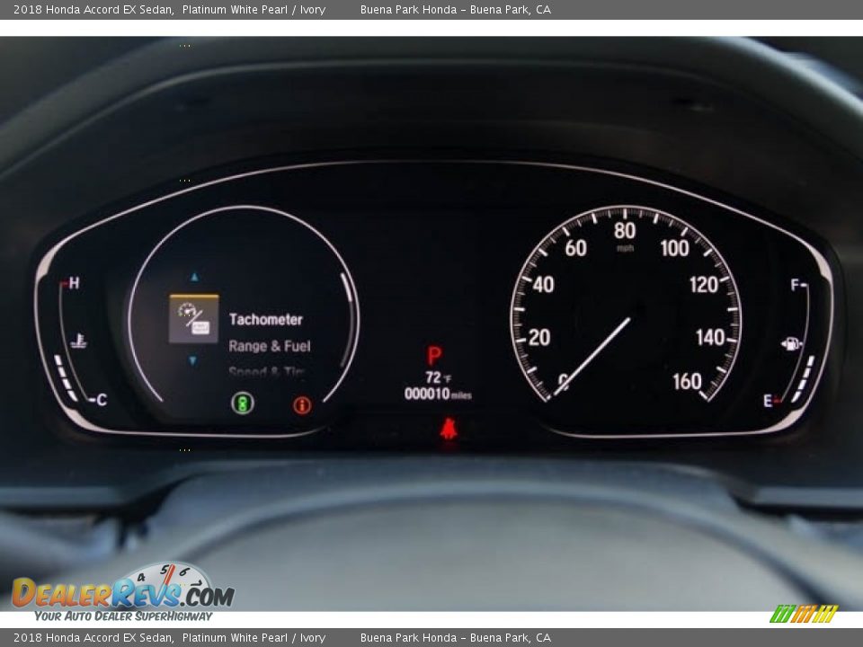 2018 Honda Accord EX Sedan Platinum White Pearl / Ivory Photo #25
