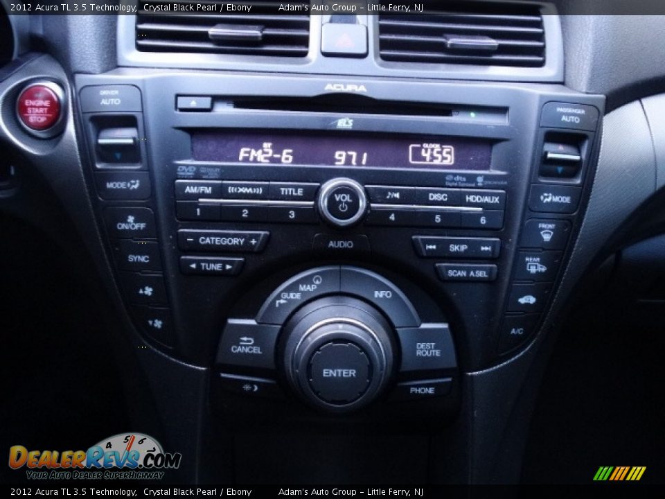 2012 Acura TL 3.5 Technology Crystal Black Pearl / Ebony Photo #35