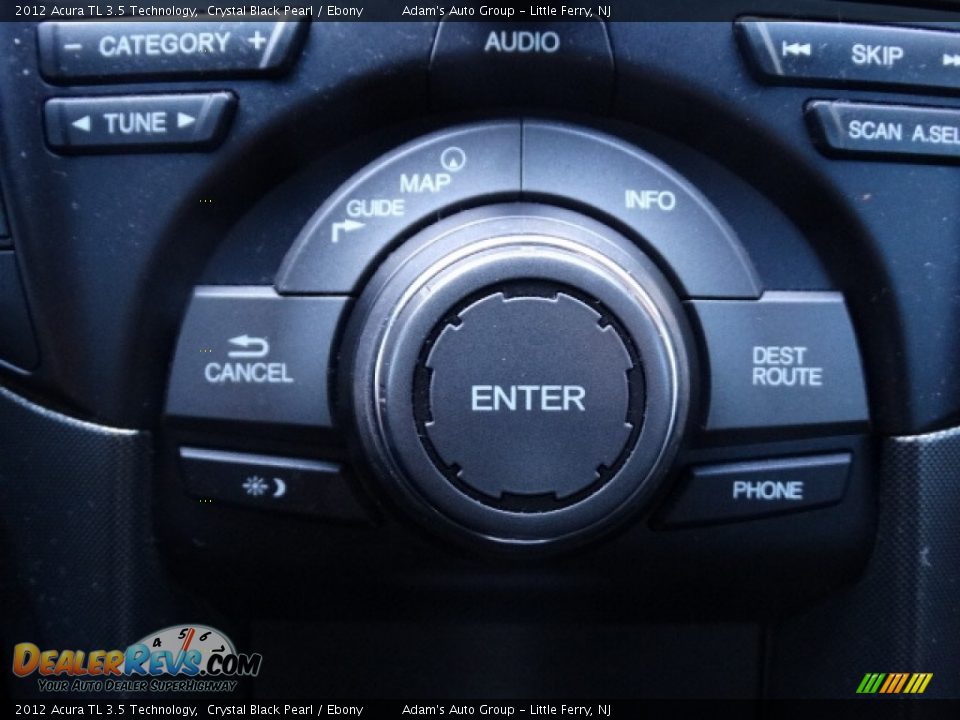 2012 Acura TL 3.5 Technology Crystal Black Pearl / Ebony Photo #36
