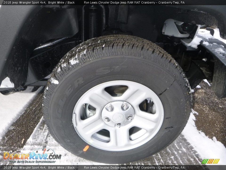 2018 Jeep Wrangler Sport 4x4 Bright White / Black Photo #8