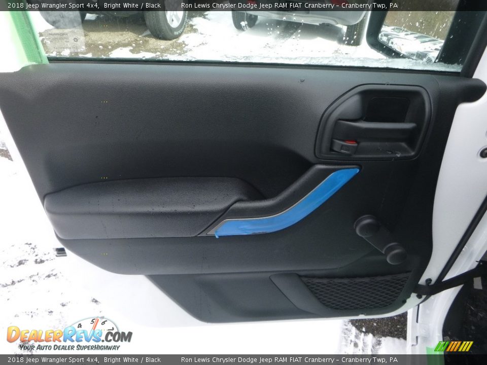 2018 Jeep Wrangler Sport 4x4 Bright White / Black Photo #12