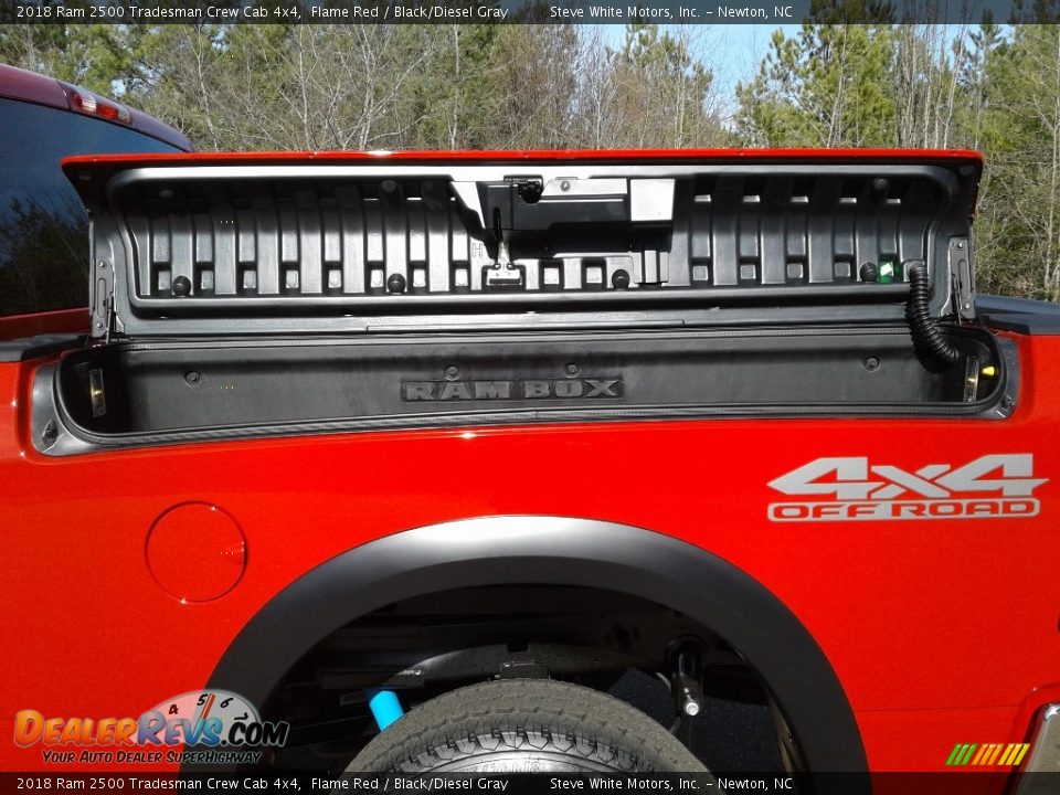 2018 Ram 2500 Tradesman Crew Cab 4x4 Flame Red / Black/Diesel Gray Photo #12