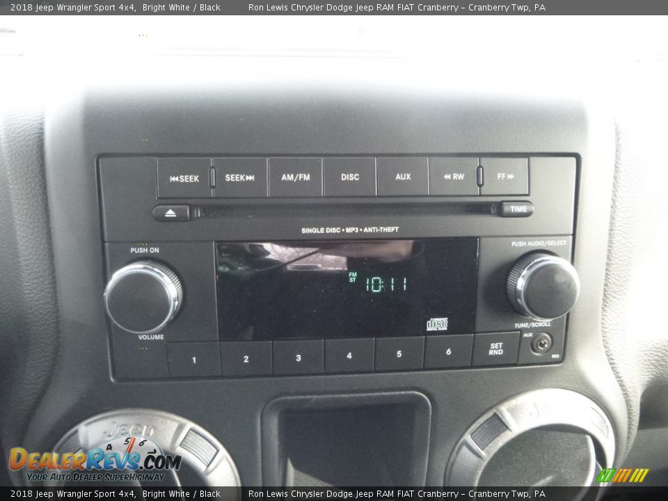 2018 Jeep Wrangler Sport 4x4 Bright White / Black Photo #18