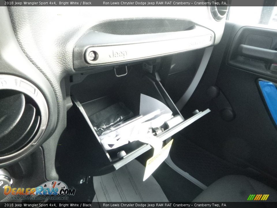 2018 Jeep Wrangler Sport 4x4 Bright White / Black Photo #20