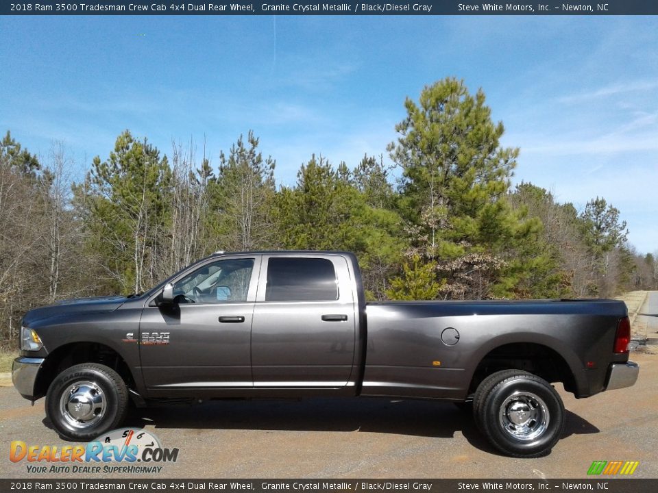 2018 Ram 3500 Tradesman Crew Cab 4x4 Dual Rear Wheel Granite Crystal Metallic / Black/Diesel Gray Photo #1