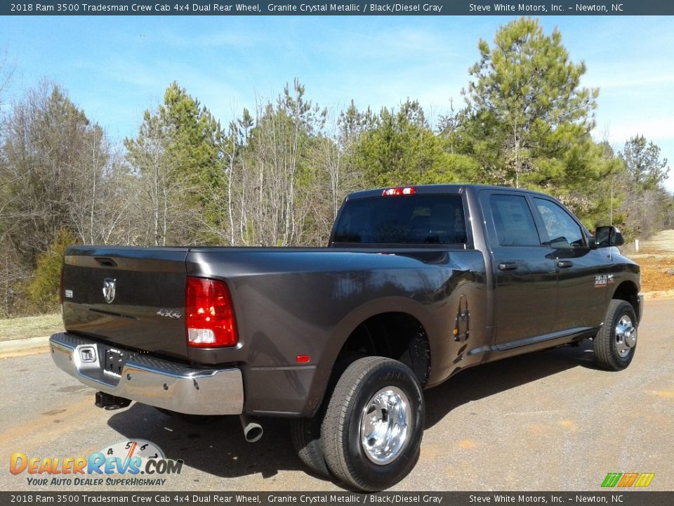 2018 Ram 3500 Tradesman Crew Cab 4x4 Dual Rear Wheel Granite Crystal Metallic / Black/Diesel Gray Photo #6