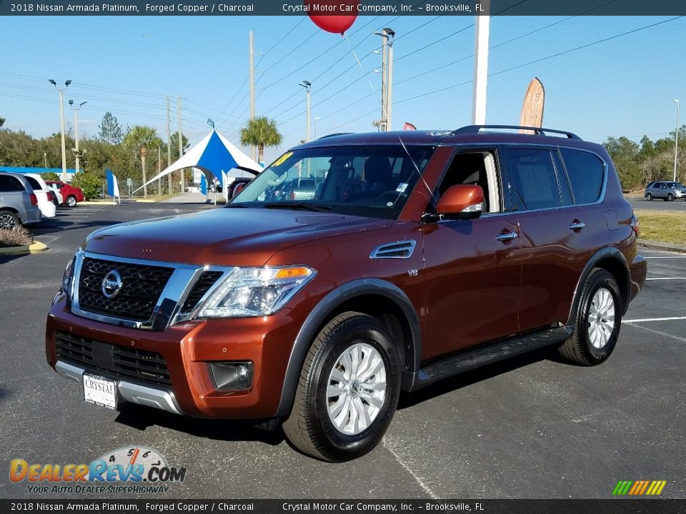 2018 Nissan Armada Platinum Forged Copper / Charcoal Photo #1