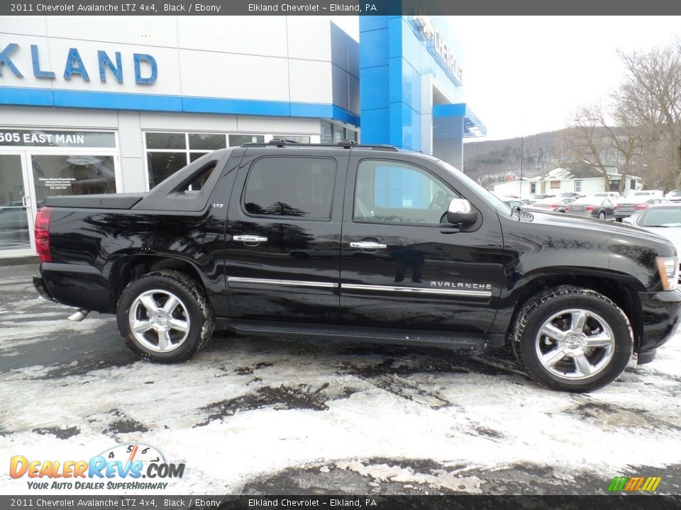 2011 Chevrolet Avalanche LTZ 4x4 Black / Ebony Photo #2