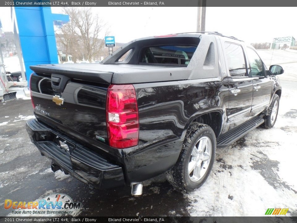 2011 Chevrolet Avalanche LTZ 4x4 Black / Ebony Photo #3