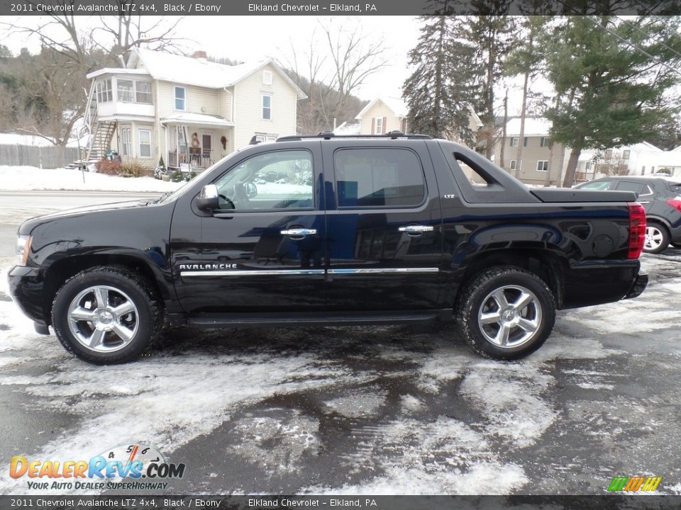 2011 Chevrolet Avalanche LTZ 4x4 Black / Ebony Photo #6
