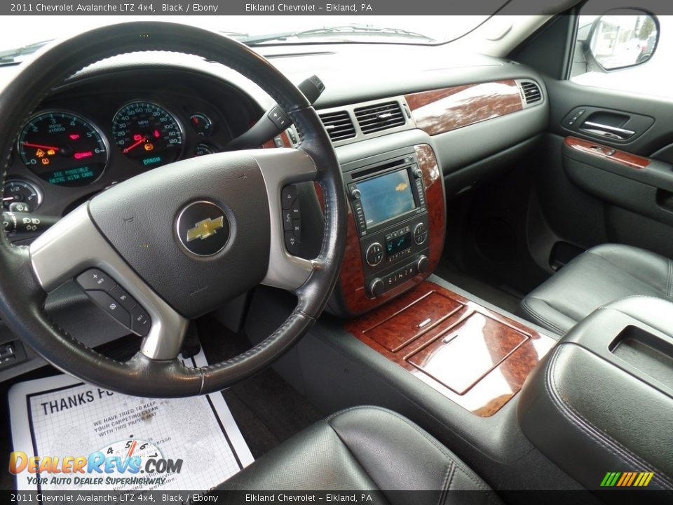 2011 Chevrolet Avalanche LTZ 4x4 Black / Ebony Photo #17