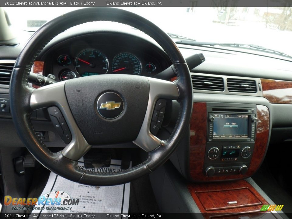 2011 Chevrolet Avalanche LTZ 4x4 Black / Ebony Photo #18