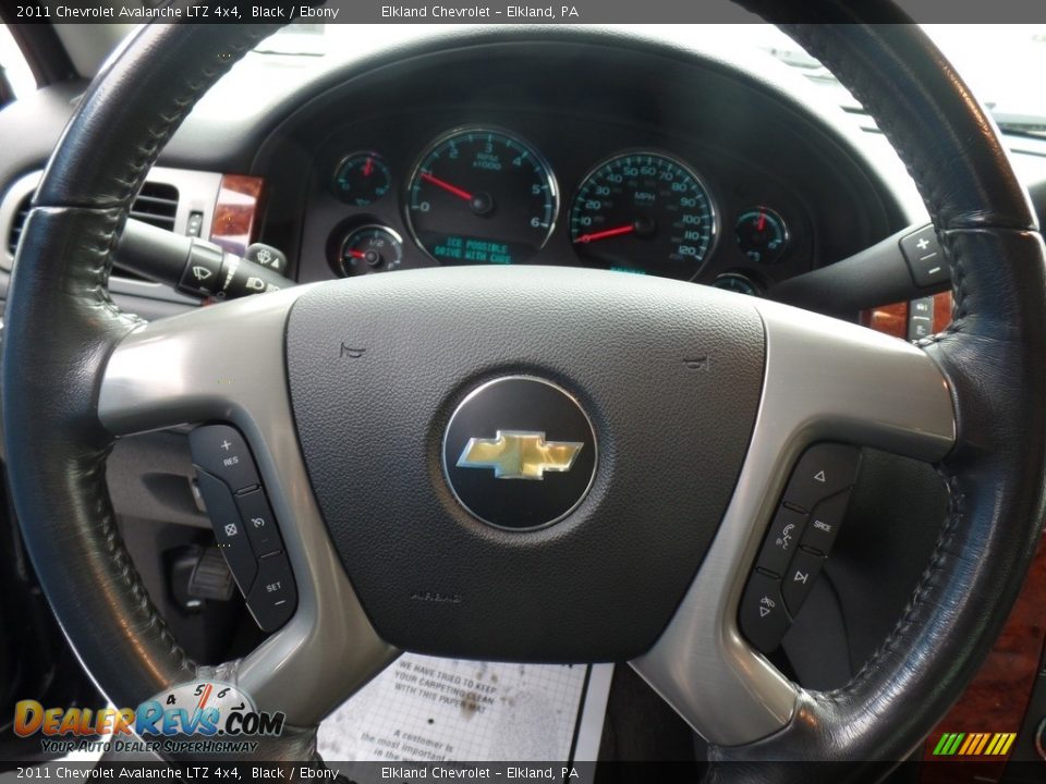2011 Chevrolet Avalanche LTZ 4x4 Black / Ebony Photo #19