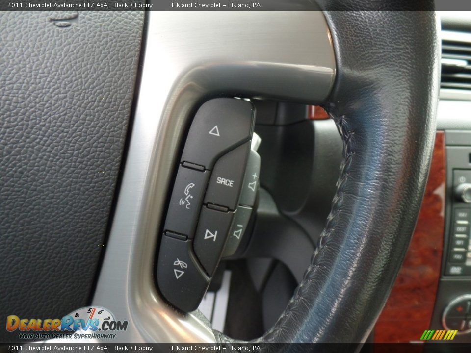 2011 Chevrolet Avalanche LTZ 4x4 Black / Ebony Photo #20