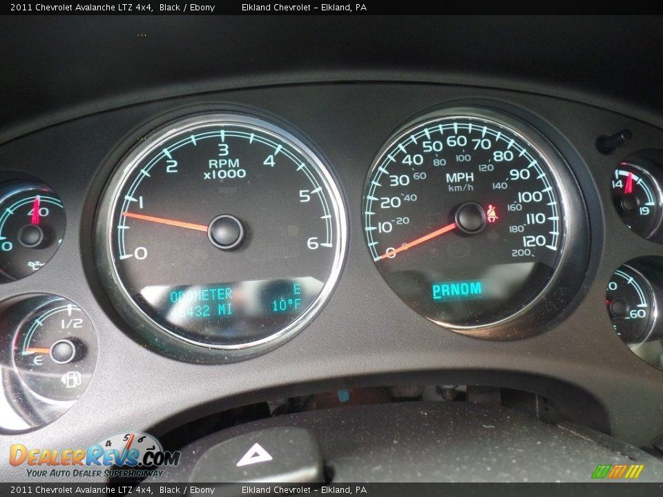 2011 Chevrolet Avalanche LTZ 4x4 Black / Ebony Photo #24
