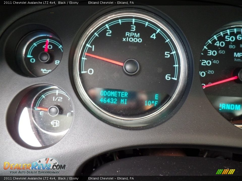 2011 Chevrolet Avalanche LTZ 4x4 Black / Ebony Photo #25