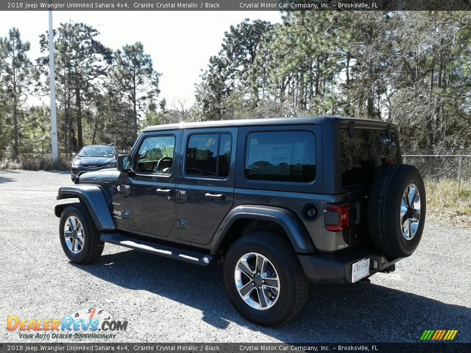 2018 Jeep Wrangler Unlimited Sahara 4x4 Granite Crystal Metallic / Black Photo #3