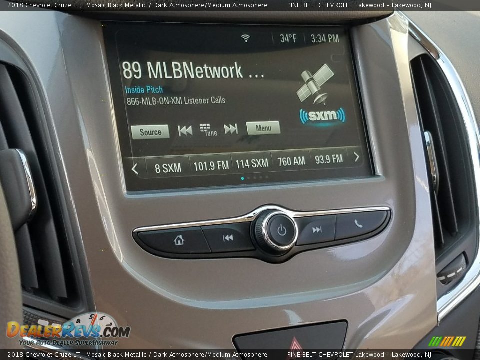 2018 Chevrolet Cruze LT Mosaic Black Metallic / Dark Atmosphere/Medium Atmosphere Photo #9