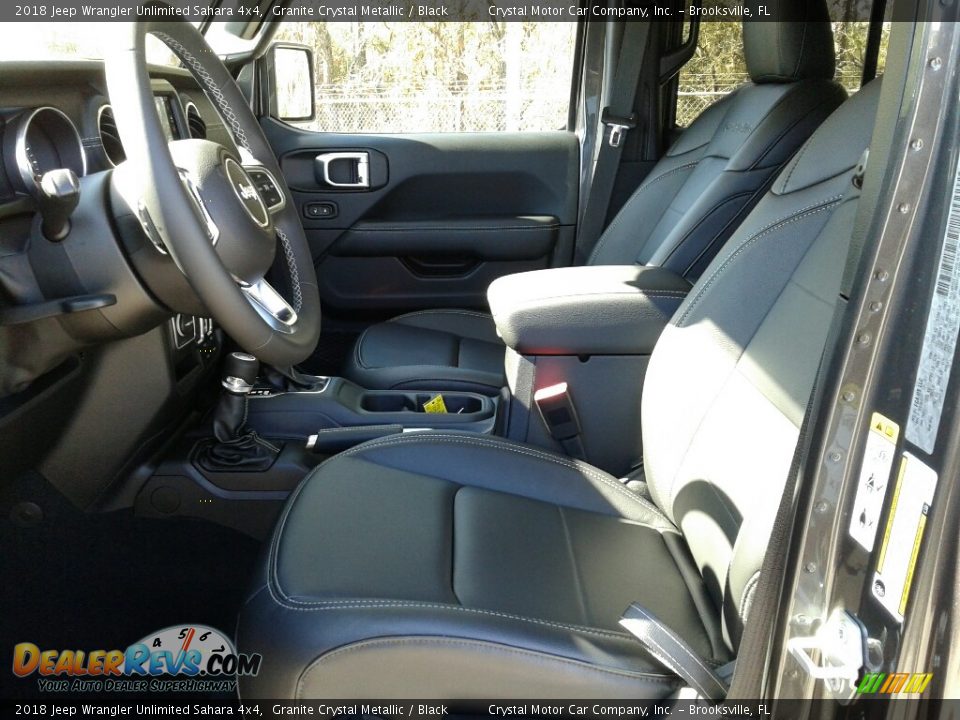 2018 Jeep Wrangler Unlimited Sahara 4x4 Granite Crystal Metallic / Black Photo #9