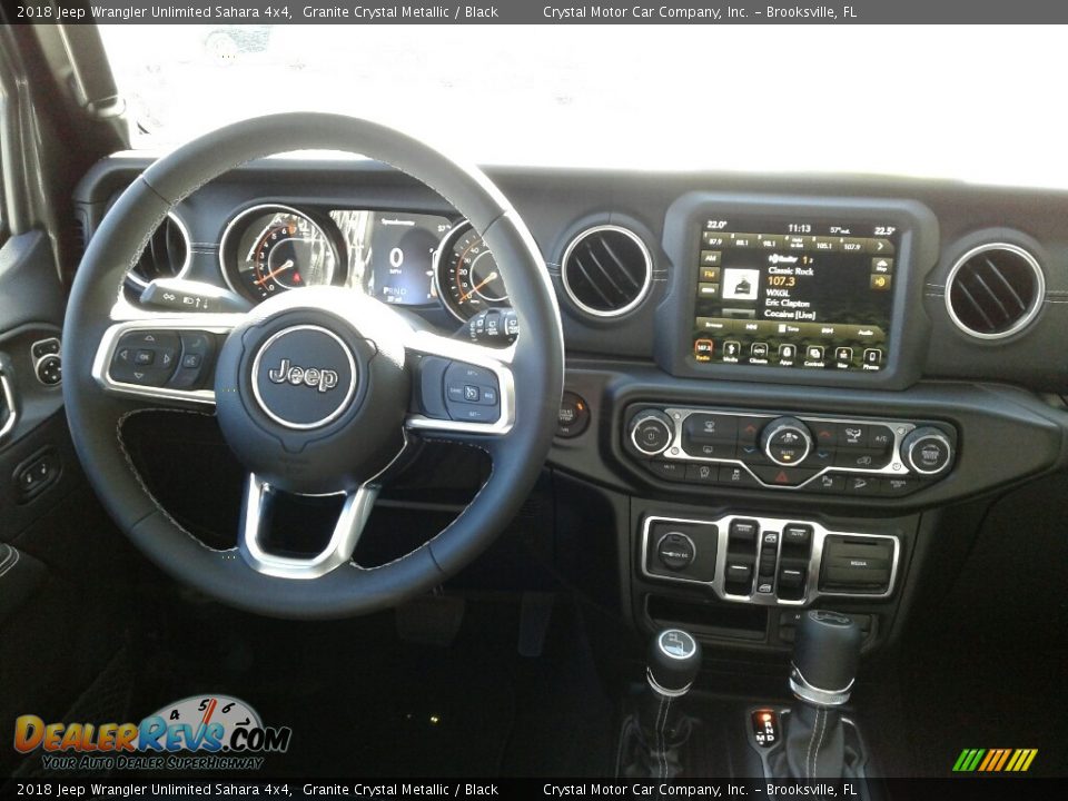 2018 Jeep Wrangler Unlimited Sahara 4x4 Granite Crystal Metallic / Black Photo #13