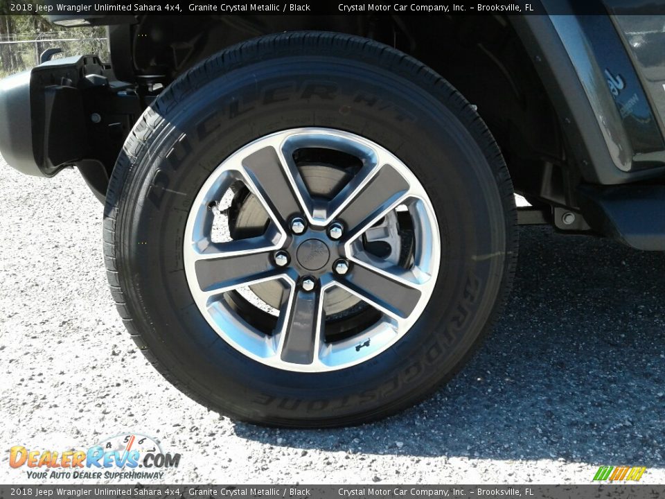 2018 Jeep Wrangler Unlimited Sahara 4x4 Granite Crystal Metallic / Black Photo #20