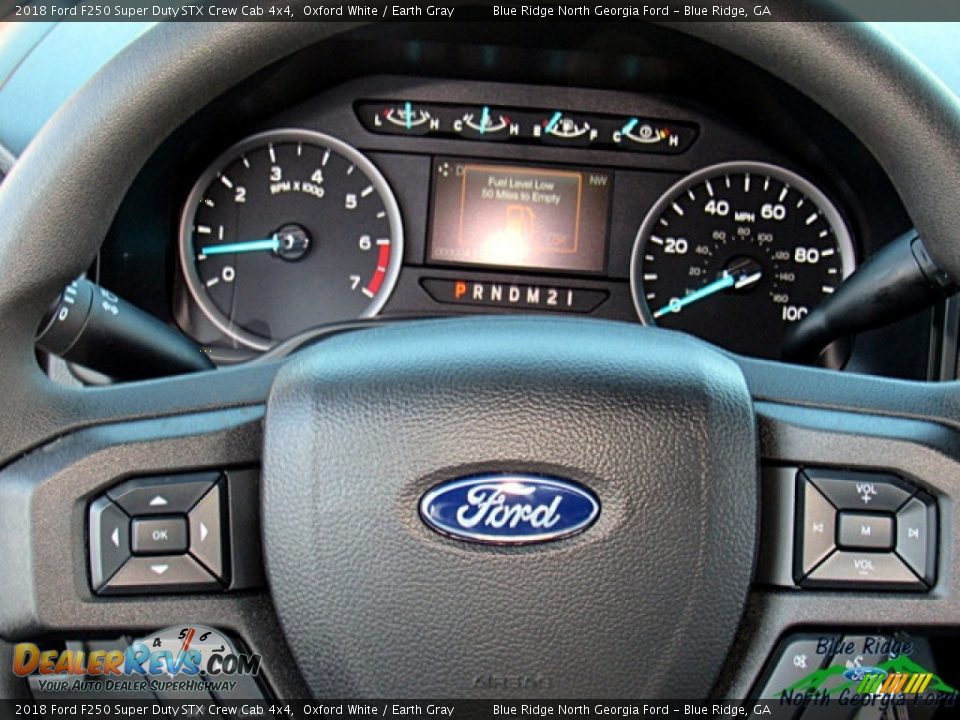 2018 Ford F250 Super Duty STX Crew Cab 4x4 Oxford White / Earth Gray Photo #15