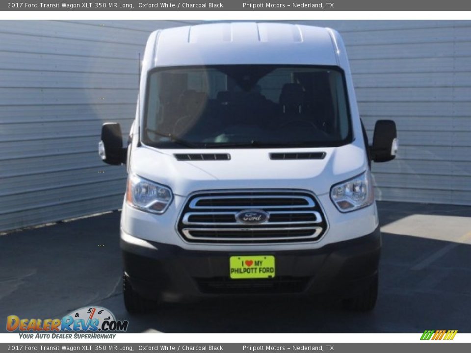 2017 Ford Transit Wagon XLT 350 MR Long Oxford White / Charcoal Black Photo #2