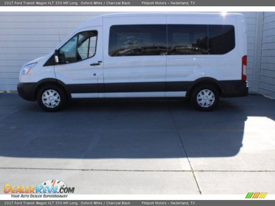2017 Ford Transit Wagon XLT 350 MR Long Oxford White / Charcoal Black Photo #4