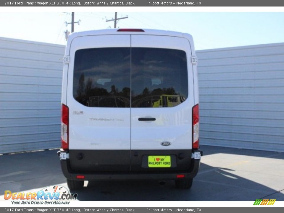 2017 Ford Transit Wagon XLT 350 MR Long Oxford White / Charcoal Black Photo #8