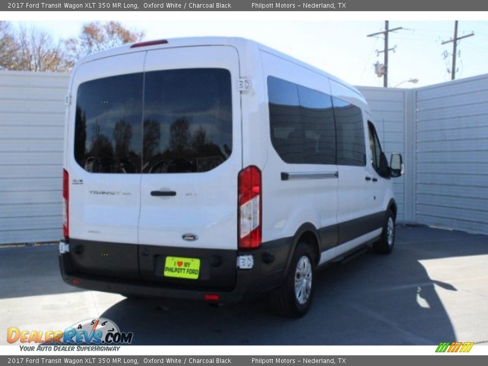 2017 Ford Transit Wagon XLT 350 MR Long Oxford White / Charcoal Black Photo #9