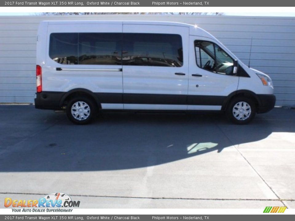 2017 Ford Transit Wagon XLT 350 MR Long Oxford White / Charcoal Black Photo #10